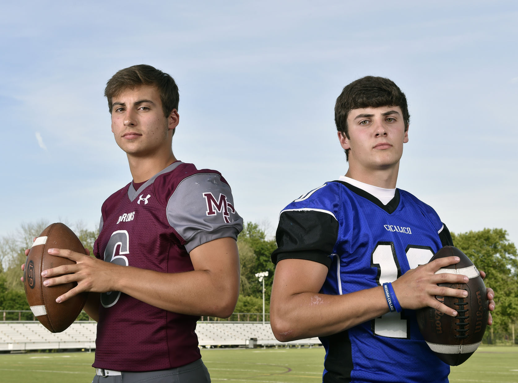 Manheim Central's Evan Simon & Cocalico's Noah Palm-LL Football